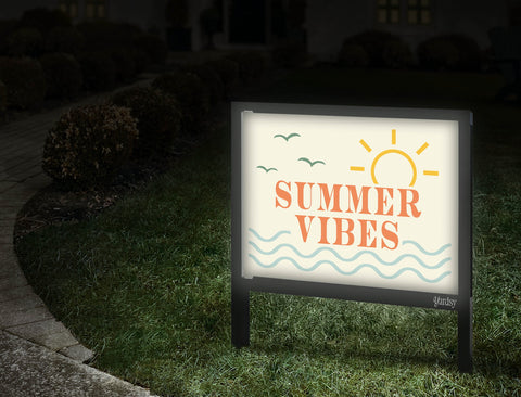 Summer Vibes Yardsy Sign Walkway.Jpg