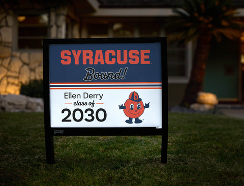 Syracuse College Bound Custom Yardsy Sign yard sign