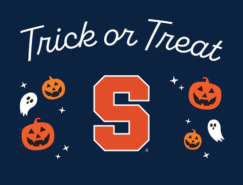 Syracuse Halloween Trick Or Treat Yardsy Sign yard sign