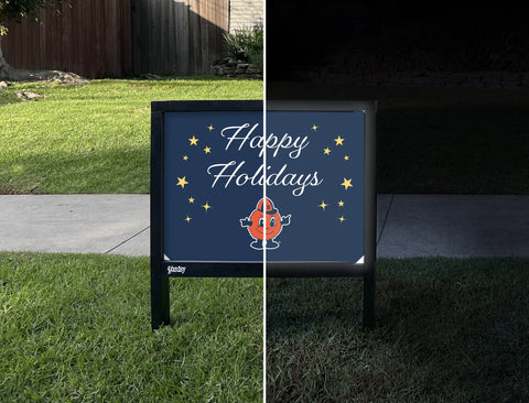 Syracuse Happy Holidays Yardsy Sign yard sign