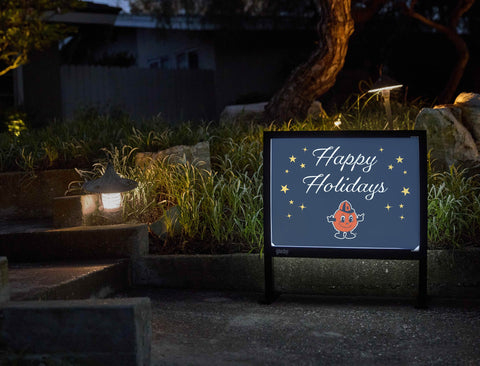 Syracuse Happy Holidays Yardsy Sign yard sign