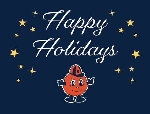 Syracuse Happy Holidays Yardsy Sign yard sign