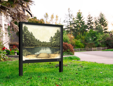 Taking A Dip Lake Yard Sign Yard