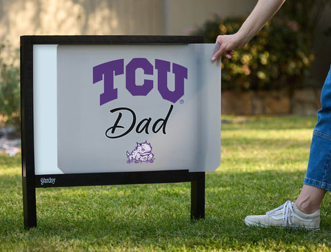 TCU Dad Yardsy Sign yard sign