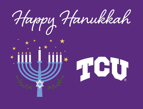 Tcu Happy Hanukkah Yardsy Sign yard sign