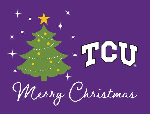 Tcu Merry Christmas Yardsy Sign yard sign