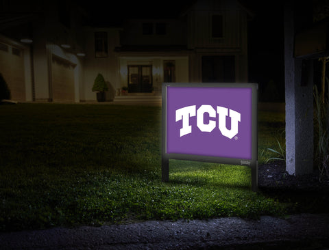 TCU Primary Mark Purple Yardsy Sign
