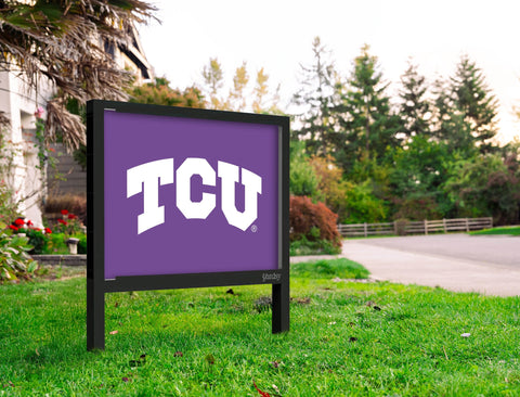 TCU Primary Mark Purple Yardsy Sign