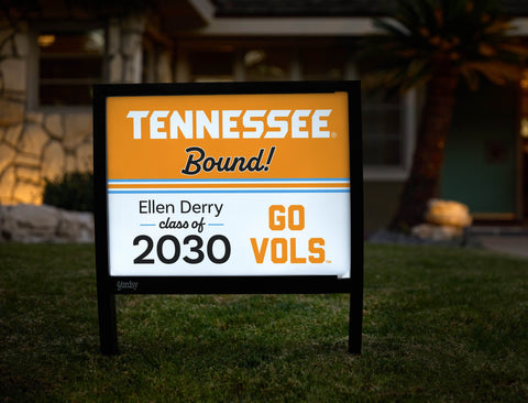Tennessee College Bound Custom Yardsy Sign yard sign