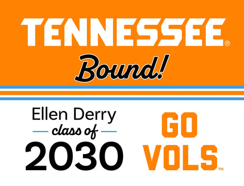 Tennessee College Bound Custom Yardsy Sign yard sign