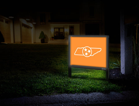 Tennessee Vols State Shield Orange Yardsy Sign