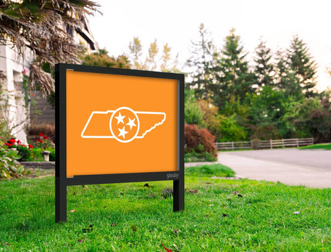 Tennessee Vols State Shield Orange Yardsy Sign