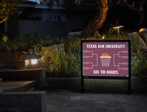 Texas A&m Basketball V2 Yardsy Sign yard sign