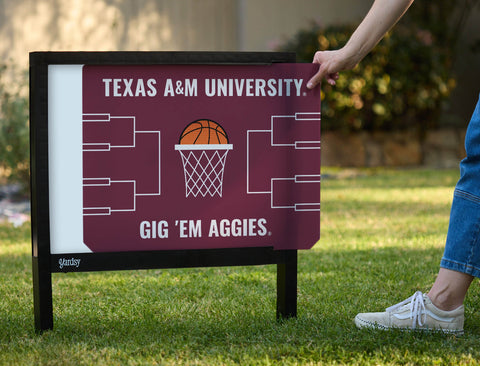 Texas A&m Basketball V2 Yardsy Sign yard sign
