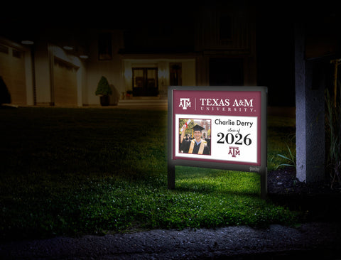 Texas A&m Graduate Custom Yardsy Sign yard sign