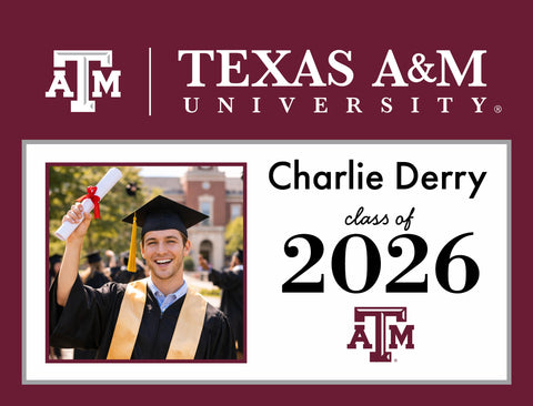 Texas A&m Graduate Custom Yardsy Sign yard sign