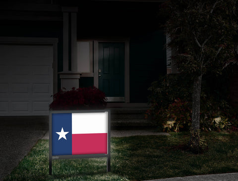 Texas Flag Yardsy Sign Front Door