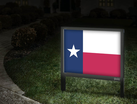 Texas Flag Yardsy Sign Walkway