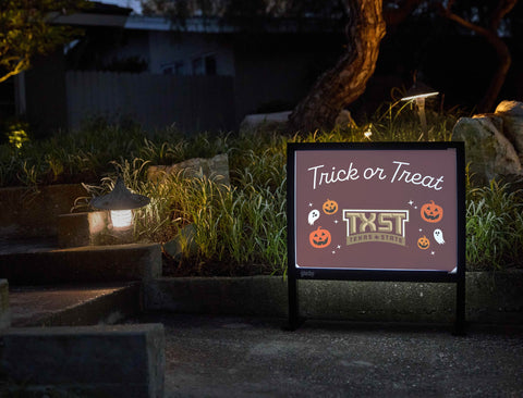 Texas State Halloween Trick Or Treat Yardsy Sign yard sign