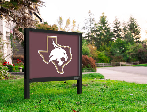 Texas State SuperCat Maroon Yardsy Sign