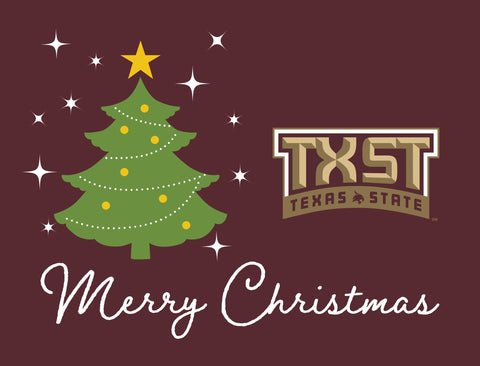 Texas State Merry Christmas Yardsy Sign yard sign
