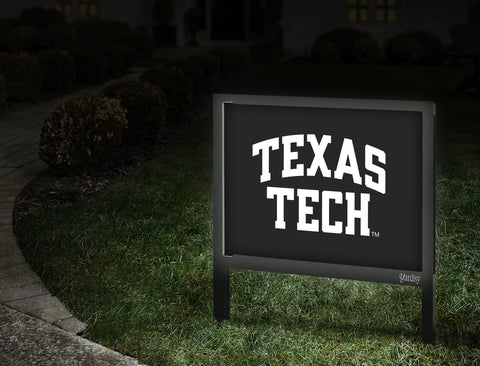 Texas Tech Black Yard Sign V2 Walkway