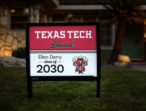 Texas Tech College Bound Custom Yardsy Sign yard sign