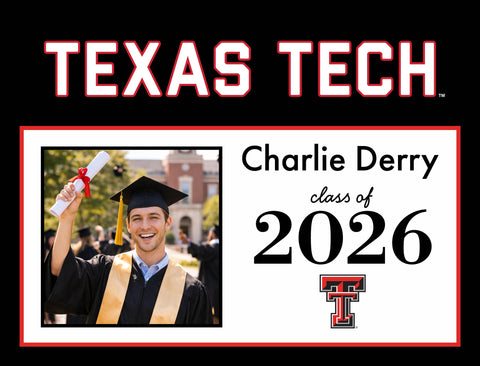 Texas Tech Graduate Custom Yardsy Sign yard sign
