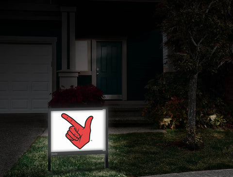 Texas Tech Guns Up White Yardsy Sign