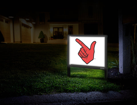 Texas Tech Guns Up White Yardsy Sign