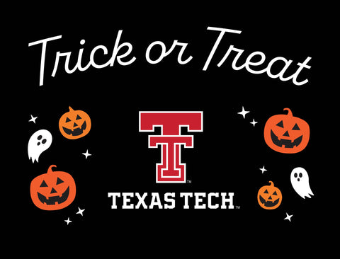 Texas Tech Halloween Trick Or Treat Yardsy Sign yard sign