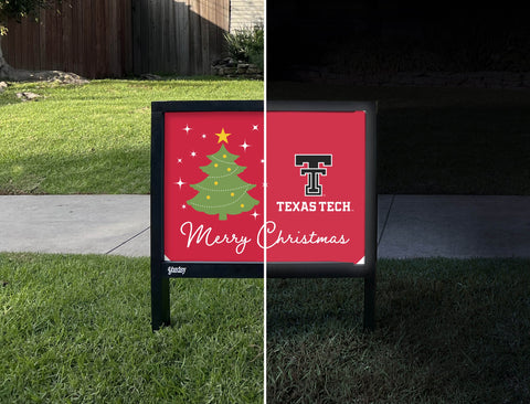 Texas Tech Merry Christmas Yardsy Sign yard sign