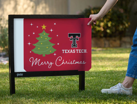 Texas Tech Merry Christmas Yardsy Sign yard sign