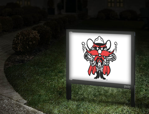 Texas Tech Raider Yard Sign V2 Walkway