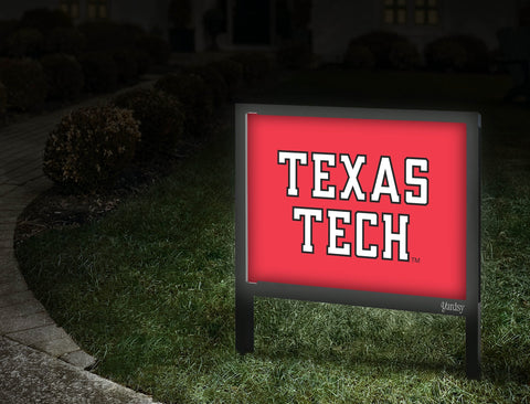 Texas Tech Red Yard Sign V2 Walkway