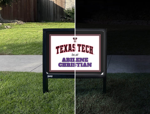Texas Tech V Abilene Christian Yardsy Sign yard sign