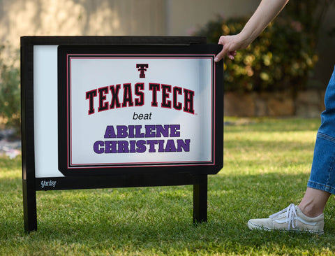 Texas Tech V Abilene Christian Yardsy Sign yard sign