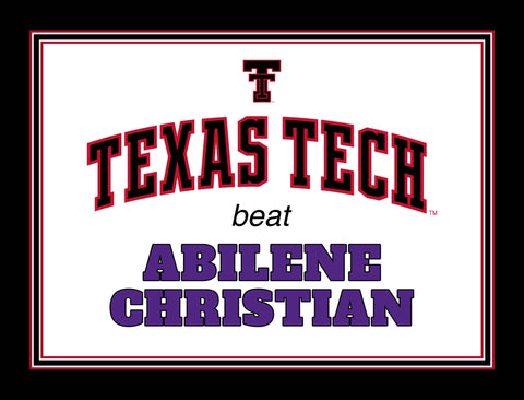 Texas Tech V Abilene Christian Yardsy Sign yard sign