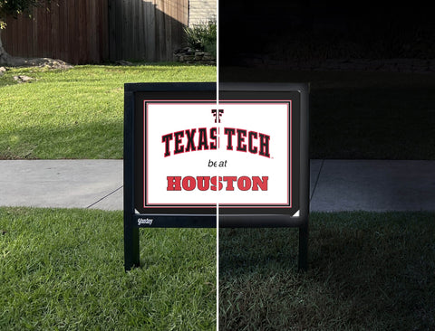 Texas Tech V Houston Yardsy Sign yard sign