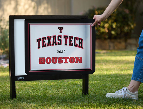Texas Tech V Houston Yardsy Sign yard sign