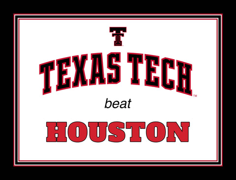 Texas Tech V Houston Yardsy Sign yard sign