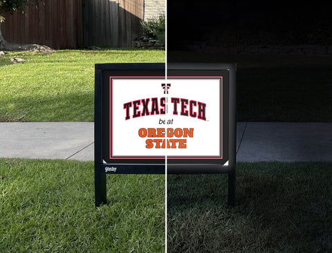 Texas Tech V Oregon State Yardsy Sign yard sign