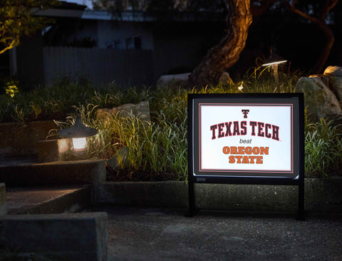 Texas Tech V Oregon State Yardsy Sign yard sign