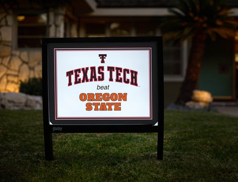 Texas Tech V Oregon State Yardsy Sign yard sign