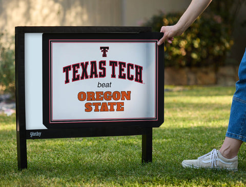 Texas Tech V Oregon State Yardsy Sign yard sign