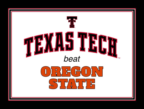 Texas Tech V Oregon State Yardsy Sign yard sign