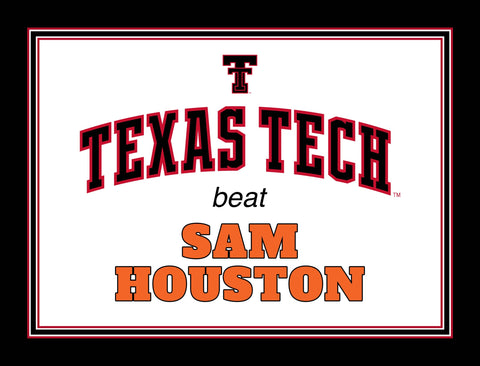 Texas Tech V Sam Houston Yardsy Sign yard sign