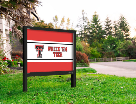 Texas Tech Wreck Em Tech Red Yardsy Sign Yard