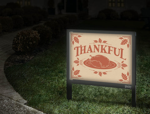 Thankful Yard Sign Walkway