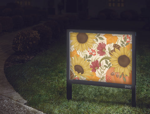 Thanksgiving Flowers Yardsy Sign Walkway.Jpg